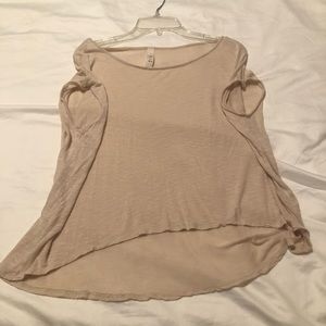 Cropped high low top